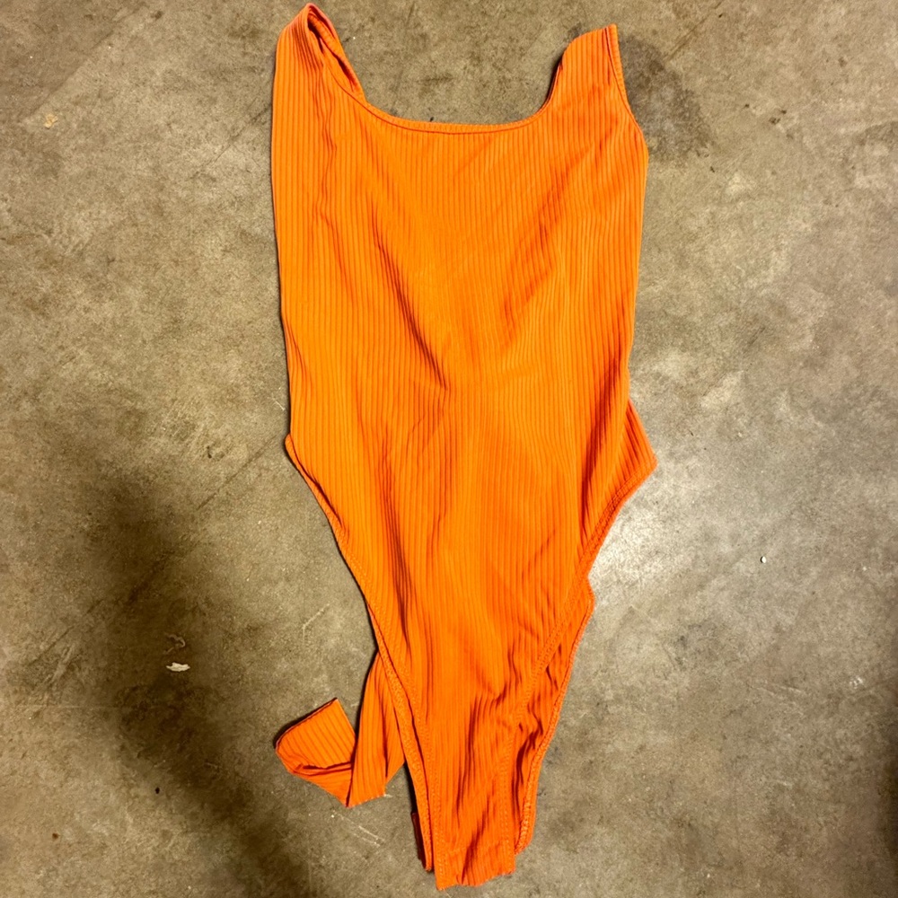 Orange bodysuit